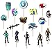 30Pcs | Cupcake Toppers and Cake Topper | Kids Party Supplies | Video Game Birthday Favors