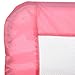 BABY JOY Bed Rails for Toddlers, 59'' Extra Long, Swing Down Bed Guard w/Safety Straps, Folding Baby Bedrail for Kids Twin, Double, Full Size Queen & King Mattress (Pink, 59-Inch)