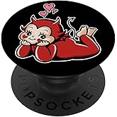 Kewpie Baby Devil Cupid Love Traditional Tattoo Flash PopSockets Adhesive PopGrip