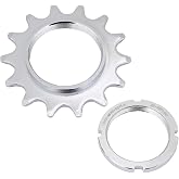 Chiffonade Single Speed Cycling Freewheel,High Strength Steel Sprocket 13T/14T/15T/16T with Lockring for Fixed Gear Bikes