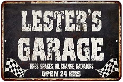 Amazon レスターのガレージブラックgrunge Signホーム飾りギフトcave Funny G インテリア オンライン通販