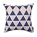 Kingla Home Square Cotton Linen Decorative Throw Pillow Covers 18