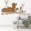 Art Ballerina Dancers Silhouette Wall Sticker Dacing Break Boy And Girl Vinyl Wall Poster Home Decor57X92Cm