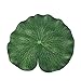 TINKSKY 18CM Floating Pool Decoration Water Decorative Aquarium Fish Pond Scenery Lotus Leaf,Pack of 10 (Green)