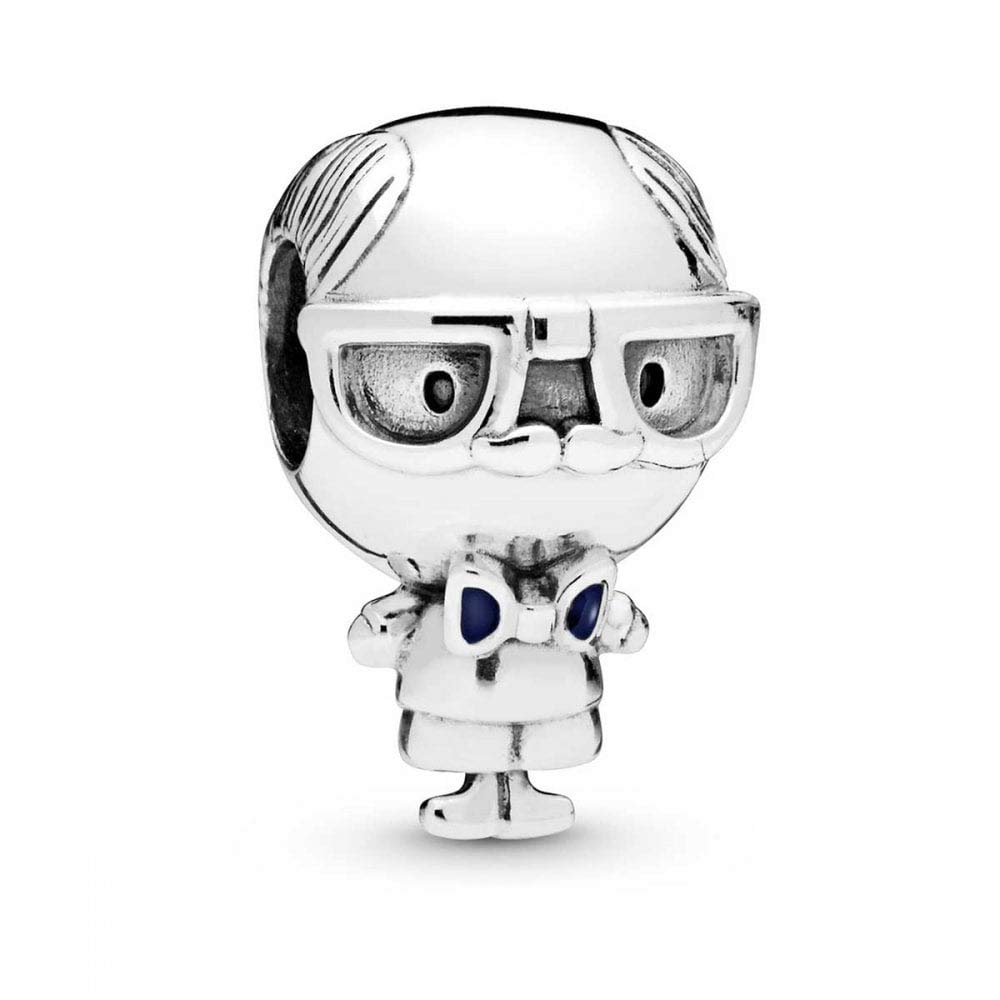 FGT Men Dad Grandpa Charm for Bracelets Necklaces Pendants Bead Sterling Silver Grandfather Wife Grandma Father Son Dad Grandson Mum Daughter Birthday