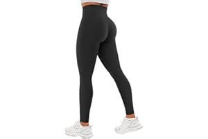 YEOREO Workout Leggings for Women Hidden Scrunch Tummy Control Leggings Agathia High Waisted Gym Yoga Pants