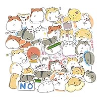 40 Pieces Waterproof Hamster Stickers for Kids Craft, Laptop, Water Bottles, Fridge, Daily Planner,