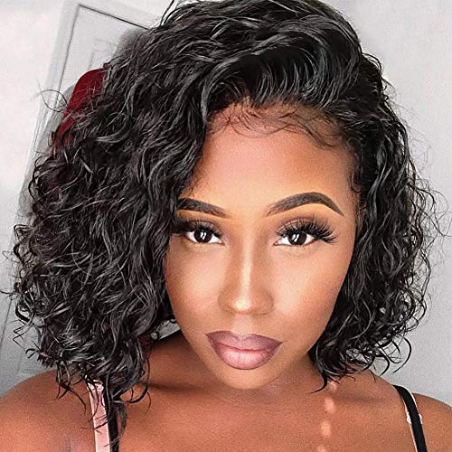 Ugrace-Hair-Lace-Front-Wigs-150-Density-Water-Wave-Human-Hair-Wigs-Brazilian-Virgin-Hair-Wigs-Water-Wave-Lace-Front-Short-Bob-Wigs-Pre-Plucked-Natural-Hairline-With-Baby-Hair-12-inch-Water-Bob-Wig