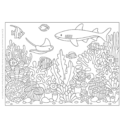 Download Buy Notebook Doodles Happy Ocean Coloring Activity Book Design Originals 32 Designs Of Whales Dolphins And More Beginner Friendly Inspiring Art Activities For Tweens On Thick Perforated Paper Paperback Coloring