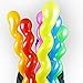 AnnoDeel 100Pcs 40inch Latex Spiral Balloons, Colorful Unique Twisted Latex Balloon for Birthday Wedding Festival Party Supply Decorations Random Color