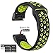YOOSIDE for Fenix 5/Forerunner 935 Watch Band, 22mm Silicone Sport Quick Fit Easy Release Sweatproof Strap Band for Garmin Fenix 5/5 Plus/Forerunner 935/Quatix 5/Instinct(Black-Green)