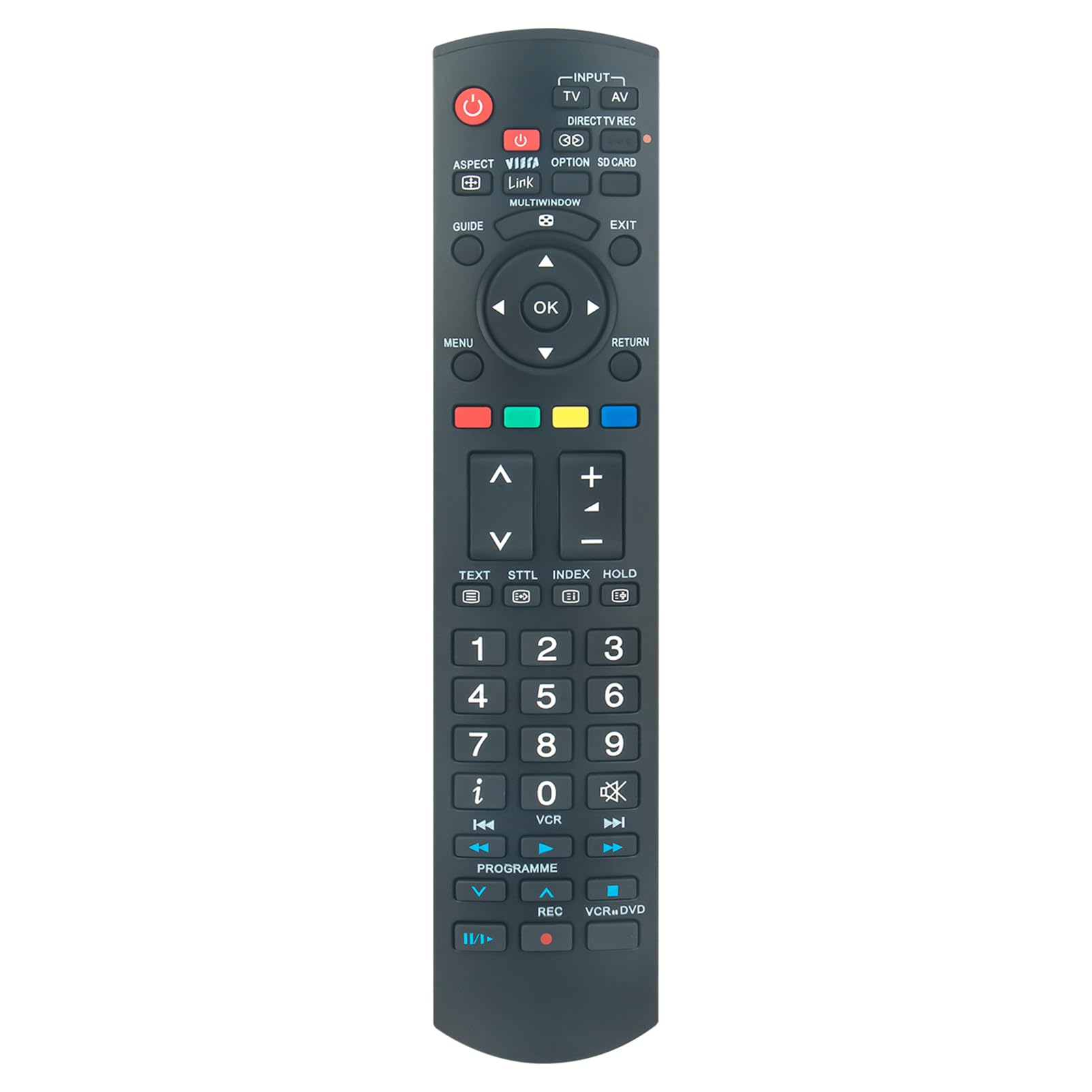 VINABTY N2QAYB000114 Replacement Remote Control Compatible with Panasonic TV TH-37PX80BA TH-37PX80EA TH-42PX80BA TH-42PX80EA, TH-42PX81FV TH-42PZ80B TH-42PZ80BA TH-42PZ80E TH-42PZ80EA TH-42PZ81E