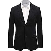 PJ PAUL JONES Mens Corduroy Blazer Jackets Slim Fit Two Button Casual Sports Coat