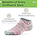 Swiftwick - Aspire Zero, No Show Socks for Running, Stripe Pewter Red, Medium