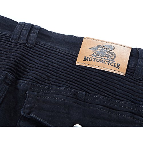 image for Takuey Men Motorcycle Riding Pants Motorcross Denim Jeans with 4 Prote