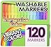 Immersive Color Washable Water Soluble Ink Markers Set (Box OF 120)