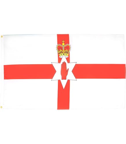 Bandiera Royal Standard del Regno Unito: bandiera britannica, per interni/esterni (90 x 150 cm / 3 x 5 piedi) - Italia Bandiera Royal Standard del Regno Unito: bandiera britannica, per interni/esterni (90 x 150 cm / 3 x 5 piedi) - Italia