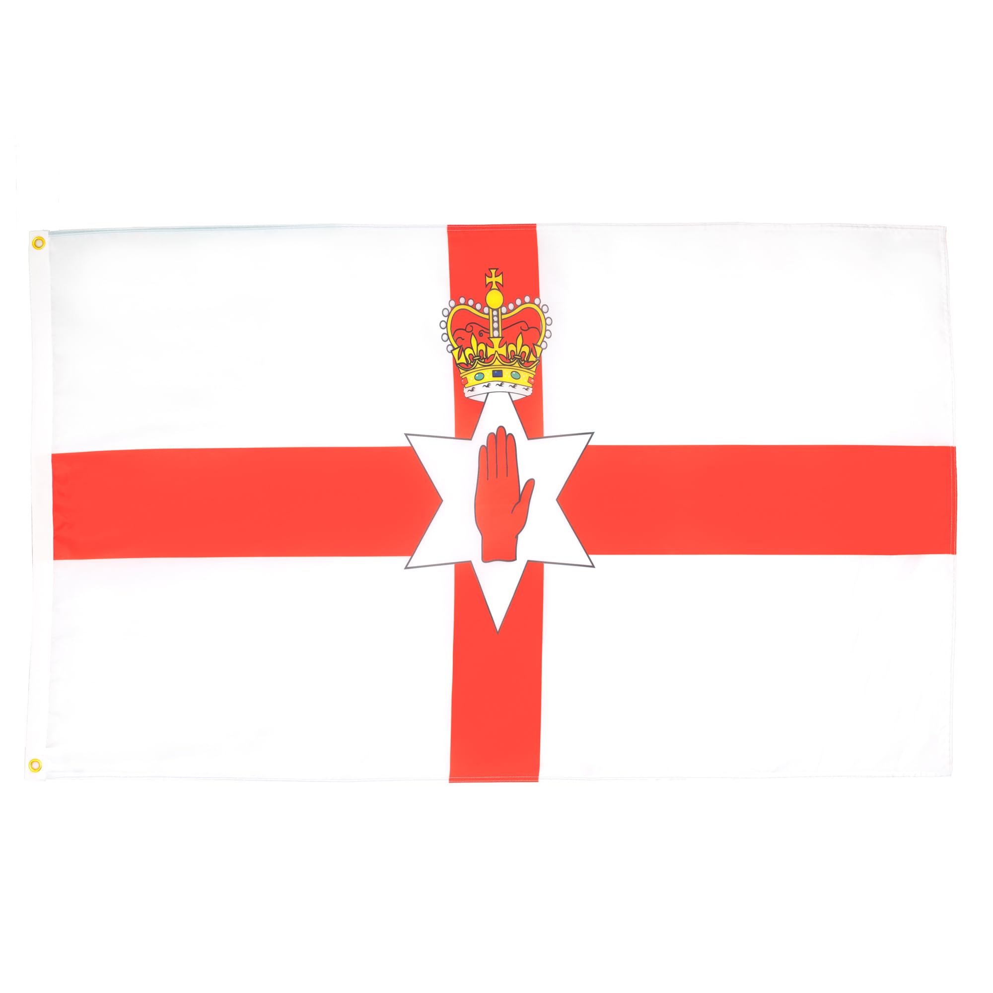 AZ FLAG - Northern Ireland Flag - 3x5 Ft - Light Polyester Irish Banner with Two Brass Eyelets - Fade Resistant - Vivid Colors - 3' x 5' Feet - 150x90 Cm