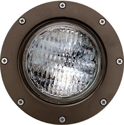 LV306-BZ-SLV Well Light Without Grill with Sleeve, 35W 12V Pa, Bronze Finish