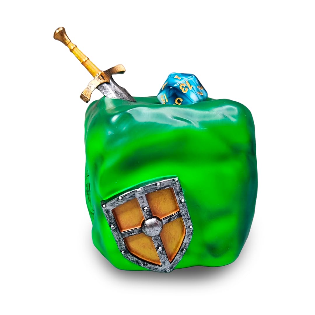DnD Dice Jail Gelatinous Cube, Prison, Time Out Cube, Punish Your Polyhedric Dice, D&D, Dungeon Master, Dungeons and Dragons