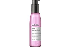 L'Oreal Professionnel Liss Unlimited Blow-Dry Serum | For Frizz-Prone Hair | Provides Long-Lasting Frizz and Humidity Protection| With Prokeratin | 4.2 Fl. Oz.