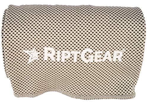RiptGear Instant Cooling Towel - Ultra Thin Lightweight Design for Fitness and Exercise, Gym, Yoga, Sports, Pilates, Travel, Running and Hiking - Gray