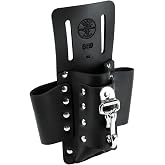 Klein Tools 5119 Tool Pouch, Multi Tool Holder with 4 Pockets and Knife Holder is Great for Electrician Gifts