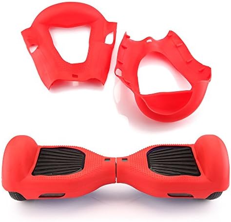 Scooters Equipment Silicone Case Cover For 6.5" 2 Wheels Smart Self Balancing Scooter Hoverboard scooter wheels 6.5" models scooter wheels Red