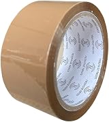 REQUISITE NEEDS Heavy Duty Brown Packaging Tape 48mm x 66m 6 Rolls For Shipping view 2
