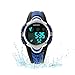 Kids Sport Watch Outdoor LED Sport Waterproof Electronic Quartz Watches for Boy Girls Kids Blue