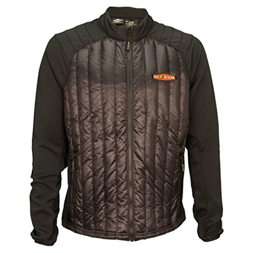 Harley Davidson Mens Gear Wheel Packable Down Mid Layer Jacket