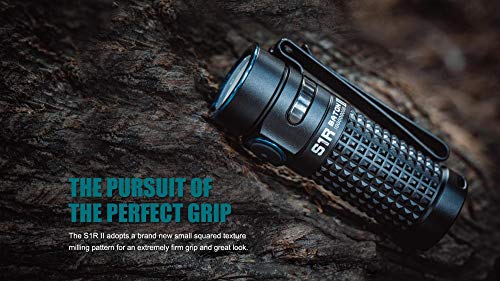 image for Olight S1R II 1000 Lumen Rechargeable EDC Pocket Flashlight with Oligh