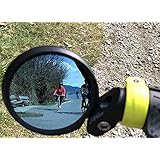 Hafny Bar End Bike Mirror, HD, Blast-Resistant, Glass Mirror, HF- MR090B (Automotive Grade Anit-Glare Blue)