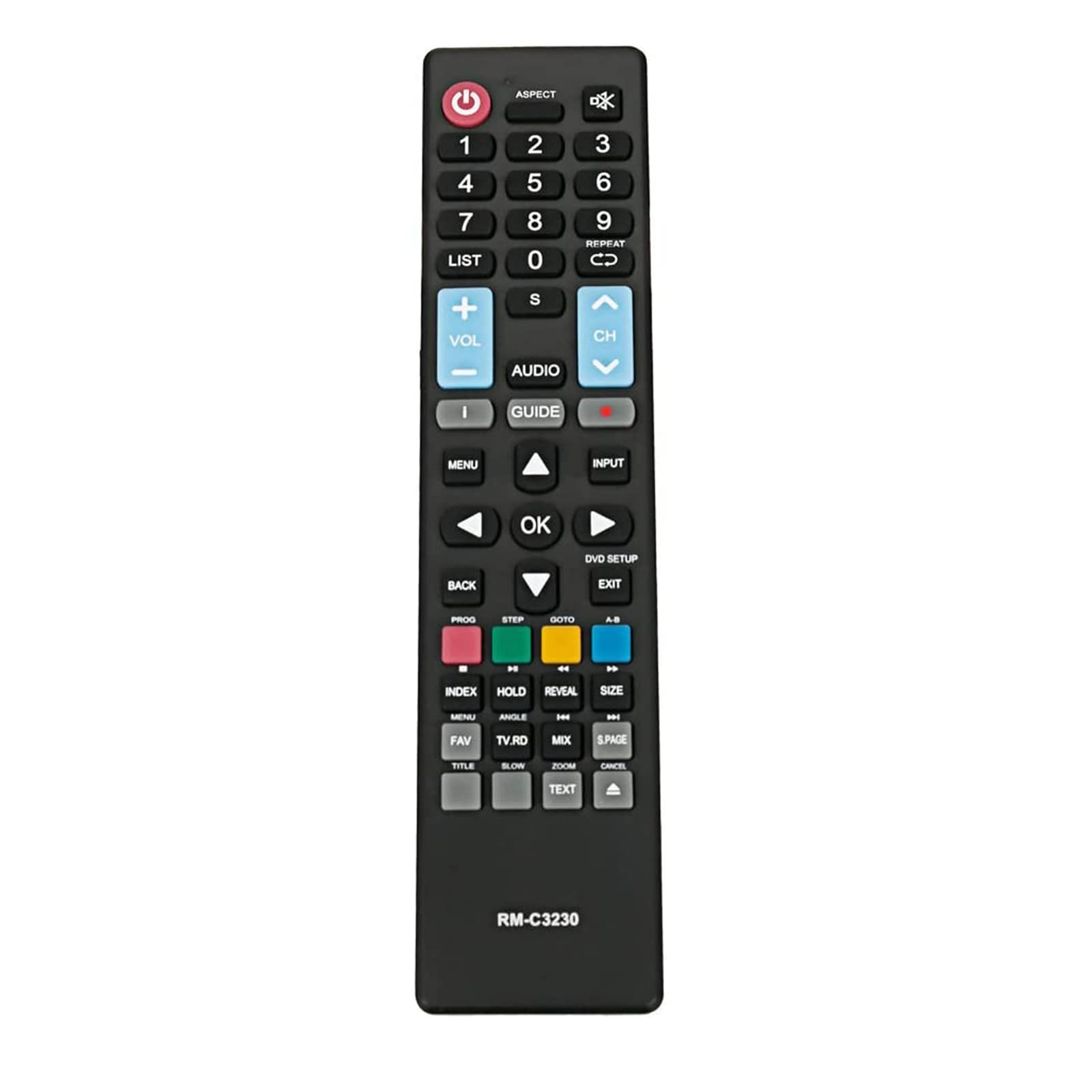 VINABTY RM-C3230 Remote Control Compatible with JVC TV LT-32C36 LT-32C360 LT-32C365 LT-39C640 LT32C365 LT-32C485 LT39C460 LT-39C460 LT-32C480 LT39C640 LT32C360