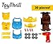Build Your Own Take Apart Car With Toy Power Drill, Lights and Sounds - More Than 30 Pieces – Fix, Remodel, Drive and Play Racing Car or Convertible - by ToyThrill