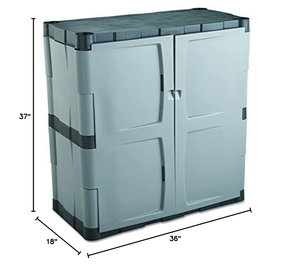 Rubbermaid Storage Small with Doors, Lockable Storage