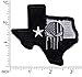 Punisher Skull Texas Shape Lone Star US Flag Tactical Morale Hook Loop Compatible Patch