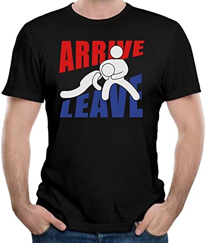 Men's Cool Arrive Wrestle Leave 2016 Cotton Premium Short Sleeve T-shirts Tee