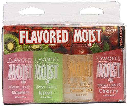 Pipedream Flavored Moist Lubricant Sampler 4 Pack