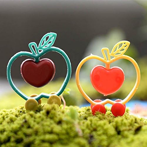 Miniature Plastic Apple Love Moss Micro Landscape Garden DIY Decoration // La manzana plástica en miniatura ama el musgo decoración del HUM del jardín del paisaje micro