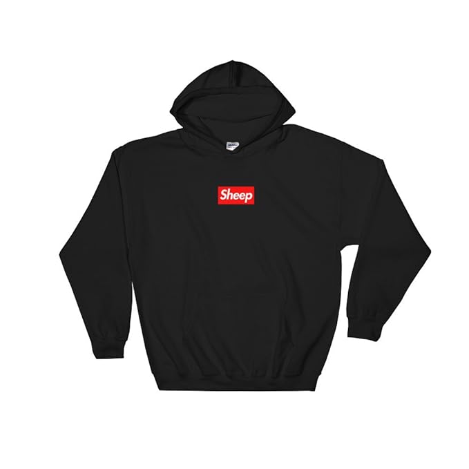 sheep box logo hoodie