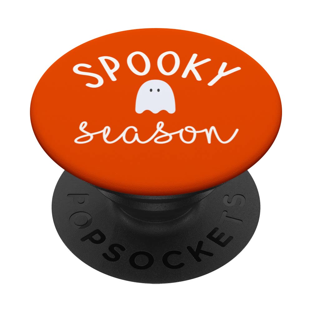 Spooky Season Ghost Cute Halloween Costume Boo Fall Mom PopSockets Swappable PopGrip — image 1