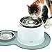 Catit Peanut Shape Cat Placemat, Gray, 17.5” x 11.4”