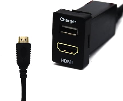 Motong Car Usb Socket Port With Hdmi Socket For Toyota Motong Car Usb Socket Power Adapter For Iphone X 8 7 6 5 Ipad Samsung Lg Huawei And More Home Audio Theater Amazon Com