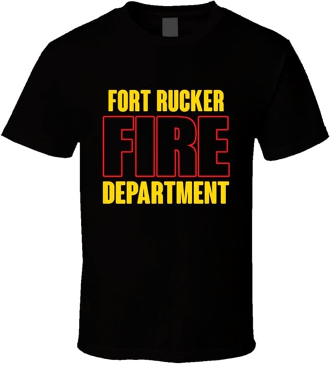 Fort Rucker Fire Department Personalized City T Shirt 2XL Black Amazon