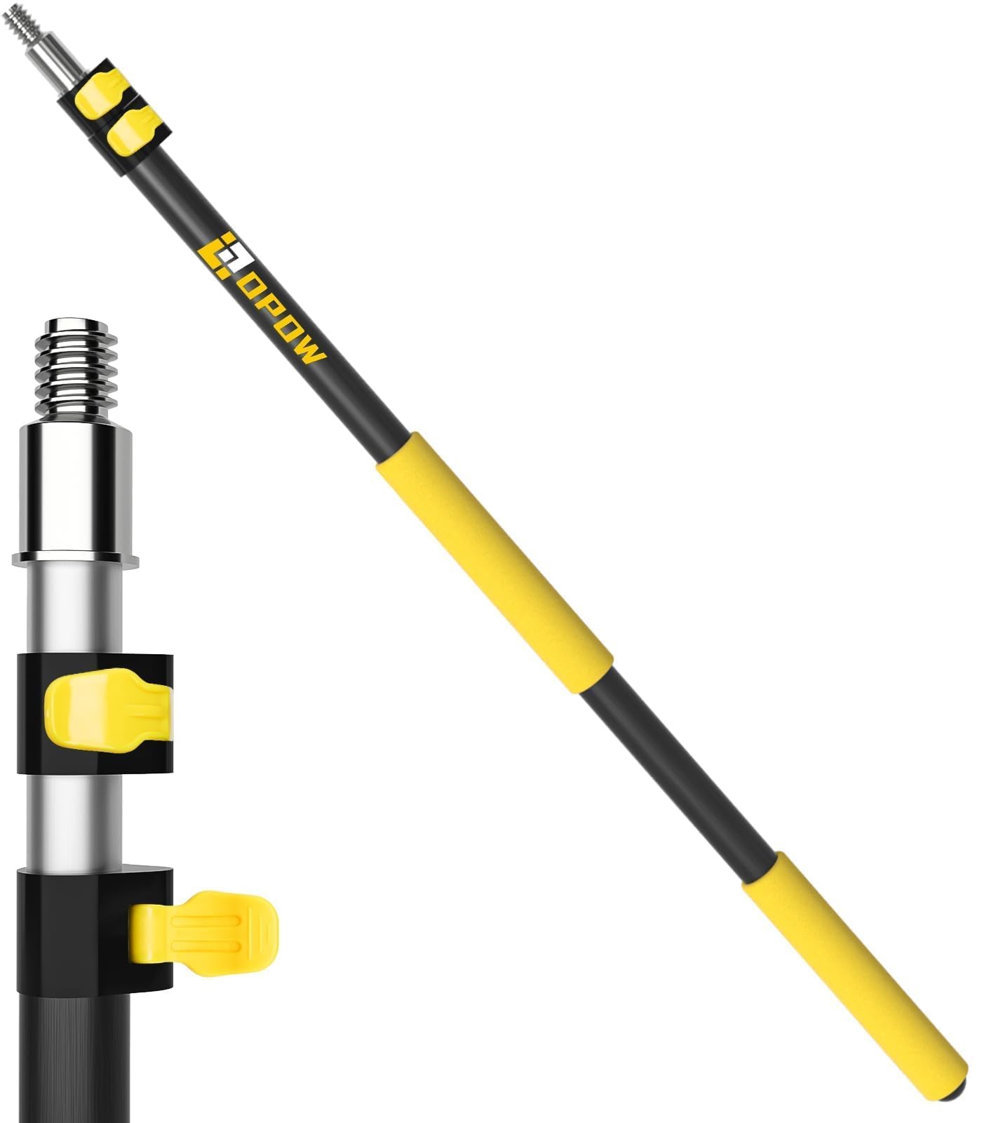 Opow Telescopic Extension Pole 16 FT Reach, 3.4-8