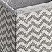 mDesign Fabric Dresser Drawer and Closet Storage Organizer Bin for Bedroom - Holds Lingerie, Bras, Socks, Leggings, Clothes, Purses, Scarves, Spira Collection, Set of 3, 4 Pack, Taupe/Natural Chevron