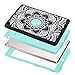 iPad Air Case, iPad A1474/A1475/A1476 Case, Hocase Shock Absorbent Hybrid Dual Layer Hard Silicone Rubber Protective Case with Cute Floral Print for iPad Air 1st Generation (2013) - Black/Mint Green