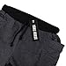 Yong Horse Men Light Weight Drawstring Waist Big Side Pocket Sports Joggers Sweatpants (M, Dark Grey)