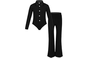 Agoky Kids Boys Salsa Latin Dance Leotard Ballroom Salsa Tango Modern Dance Performance Costume Athletic Shirt Outfit